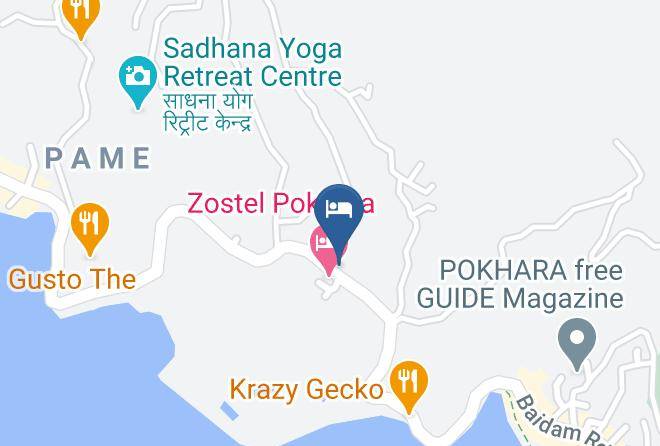 Pokhara - Green Peace Resort Maps