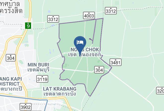 Nong Chok District - Green Point Resort Maps