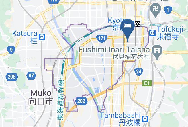 Kyoto City Minami Ward - Hanare Kyoto Hanare Kyoto Machizukitei Maps