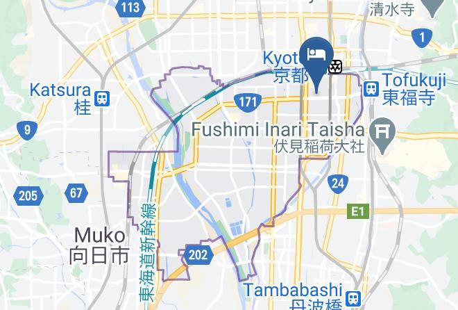 Kyoto City Minami Ward - Green Rich Hotel Kyoto Eki Minami Maps