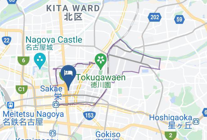 Nagoya City Higashi Ward - Green Rich Hotel Nagoyanishiki Maps