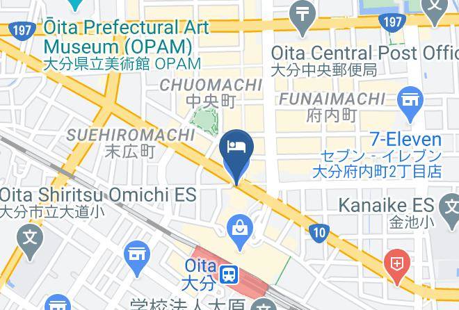 Oita City - Green Rich Hotel Oita Ekimae Maps