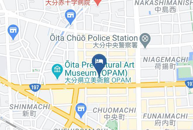Oita City - Green Rich Hotel Oita Miyakomachi Maps