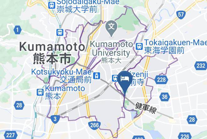 Kumamoto City Chuo Ward - Green Rich Hotel Suizenji Maps