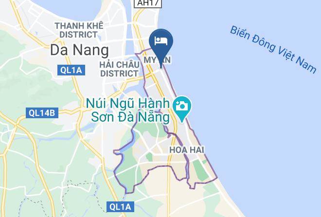 Da Nang - Green Sea Hotel Maps