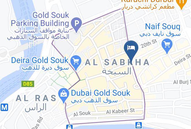 Dubai - Green Sea Hotel Maps