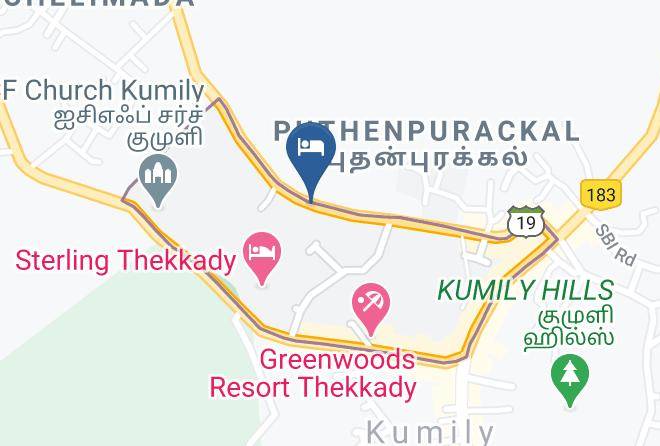 Peerumade - Green Thekkady Homestay Maps