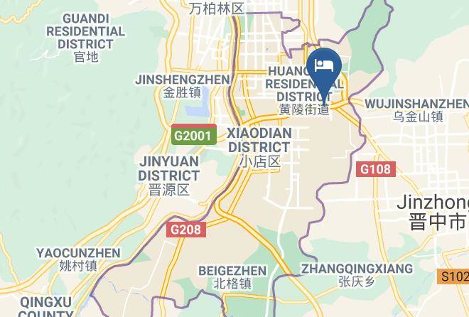 Taiyuan - Green Theme Hotel In Taiyuan Maps