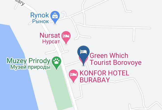 Green Which Tourist Borovoye Map