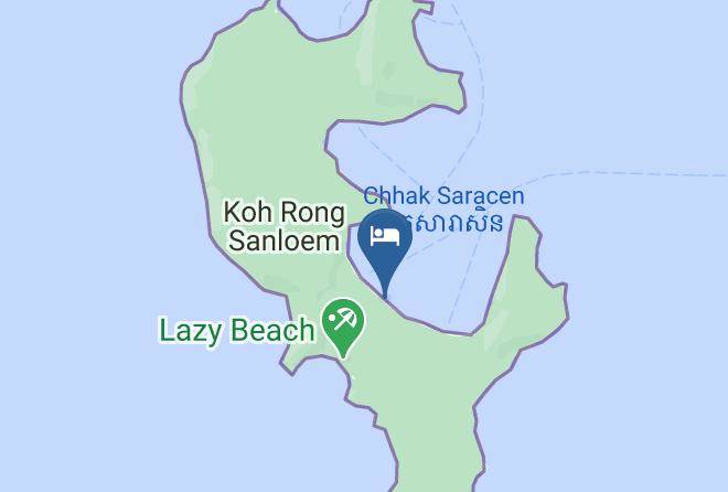 Preah Sihaknuk Town - Greenblue Beach Bungalows Maps
