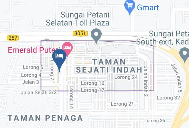 Kuala Muda District - Greencity Hotel Maps