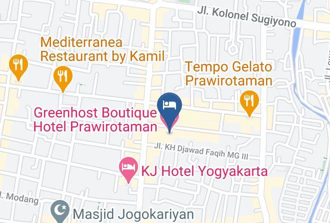 Kota Yogyakarta - Greenhost Boutique Hotel Prawirotaman Maps
