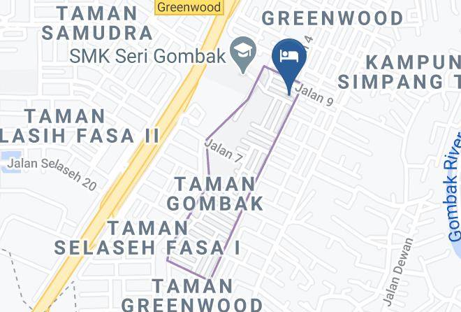 Gombak - Greenleaf Hotel & Cafe Plt Maps