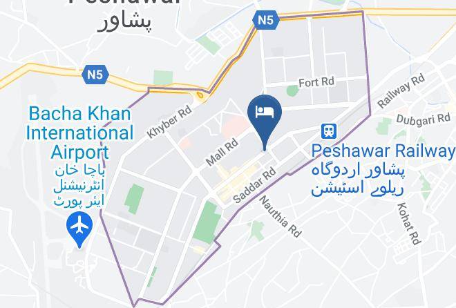 Peshawar - Greens Hotel Peshawar Maps
