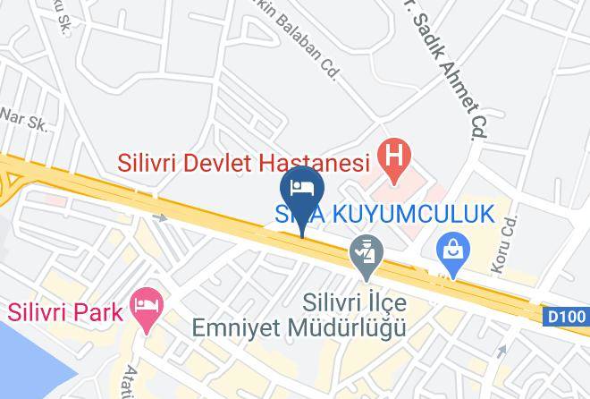 Silivri - Greens Hotel Maps