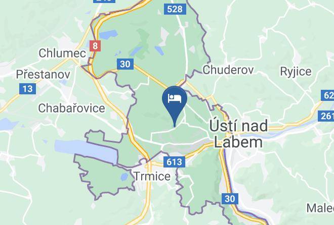 Usti Nad Labem - Greenstar Pension Maps