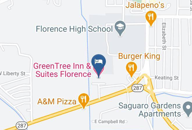 Greentree Inn & Suites Florence Map