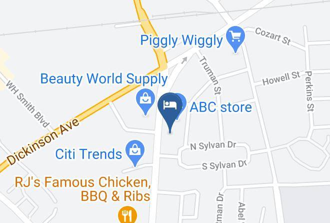 Pitt - Greenville Motel Maps