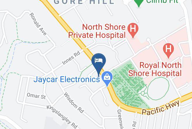 Lane Cove - Greenwich Inn Hotel Maps