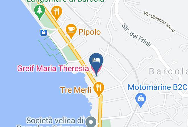 Trieste - Greif Maria Theresia Hotel Maps