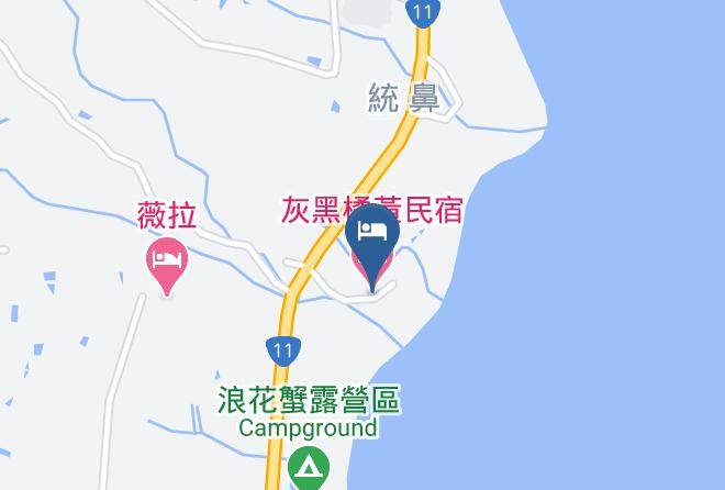 Taitungnty - Grey Black Orange Homestay Maps