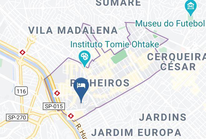 Sao Paulo Pinheiros - Grey Hotel Maps