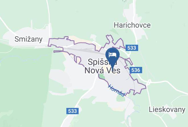 Spisska Nova Ves - Grillbar Penzion & Restaurant Maps