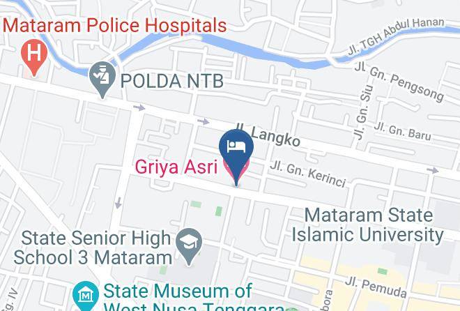 Kota Mataram - Griya Asri Hotel Maps