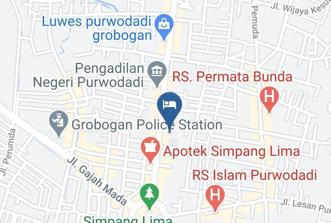 Grobogan Regency - Griya Laksana Hotel Maps