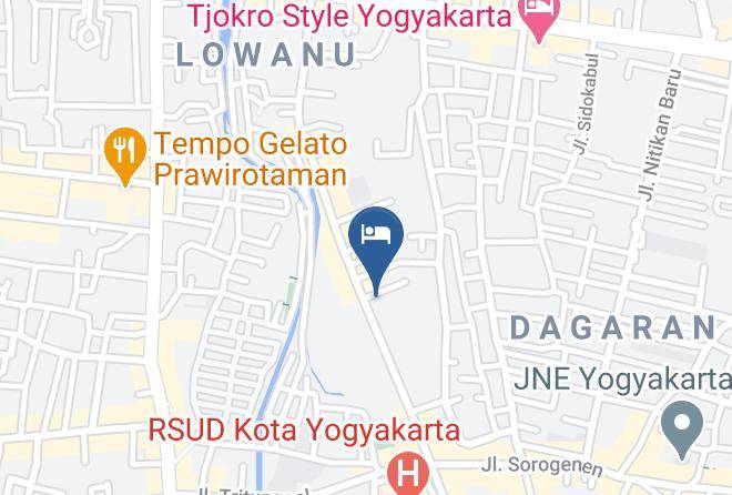 Kota Yogyakarta - Griya Lowanu Penginapan Jogja Maps