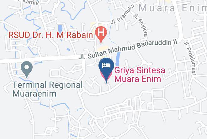 Muara Enim Regency - Griya Sintesa Muara Enim Maps