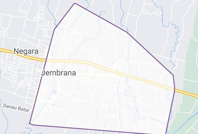 Jembrana Regency - Griya Taman Sedana Maps