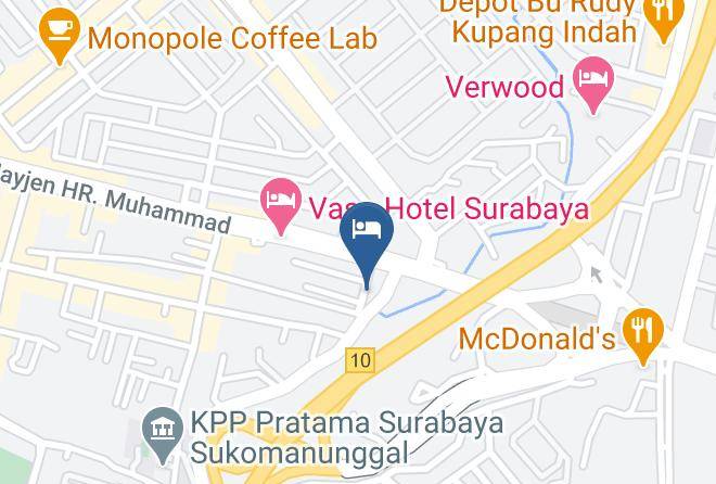 Kota Surabaya - Griyo Avi Hotel Maps