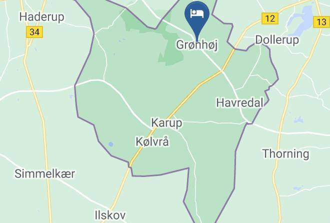 Gronhoj Kro & Museer Map