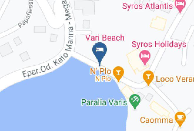 Syros - Ground Floor In Vari Beach Maps