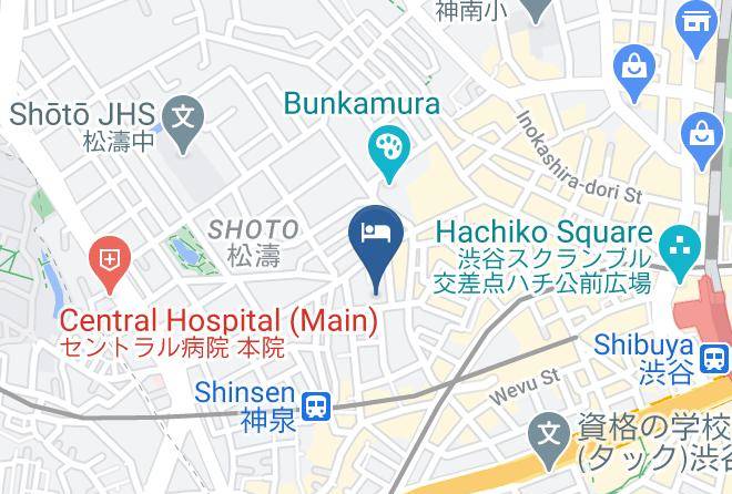 Shibuya Ward - Group Stays Maps