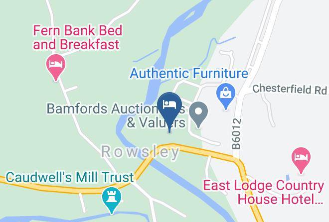 Grouse & Claret Rowsley By Marston's Inn Map
