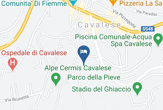 Trento - L'hotel Grunwald Cavalese Maps