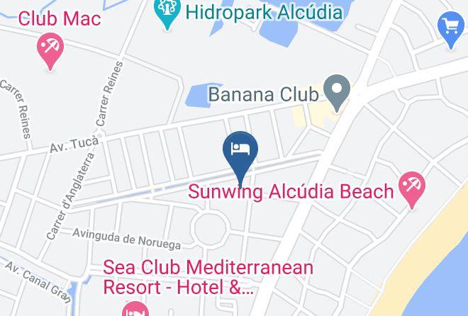 Grupotel Port D'alcudia Map