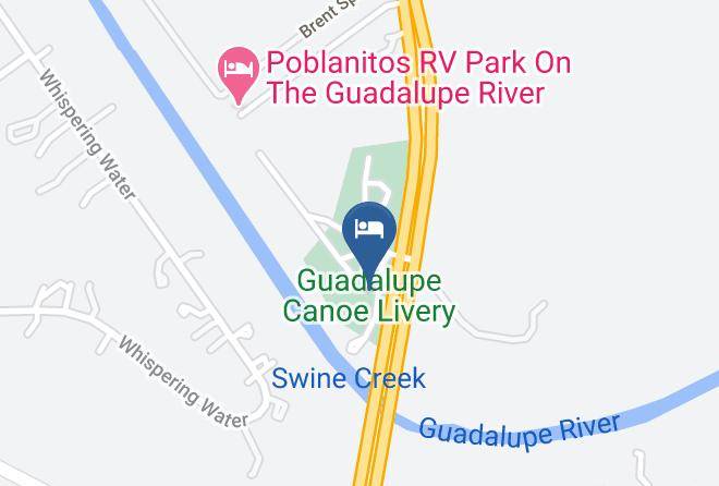 Guadalupe Canoe Livery Map