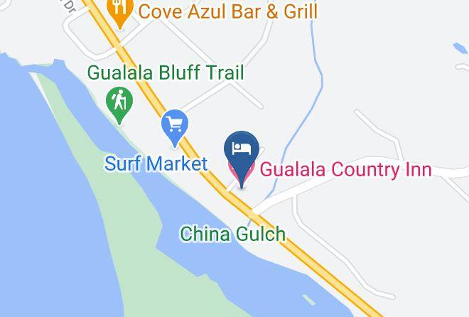Gualala Country Inn Map - California - Mendocino