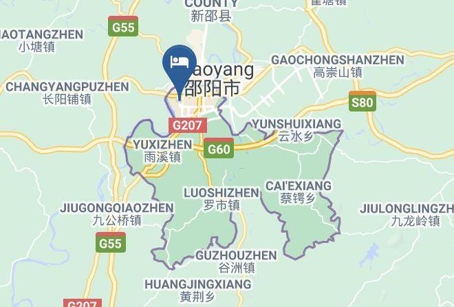Shaoyang - Guanfa Hotel Maps