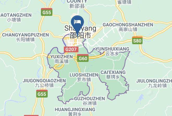 Shaoyang - Guangdian Hotel Maps