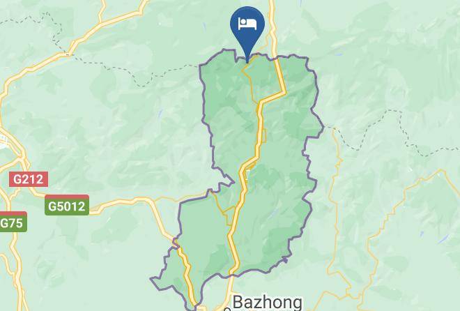 Bazhong - Guangwu Family And Yue Hotel Maps