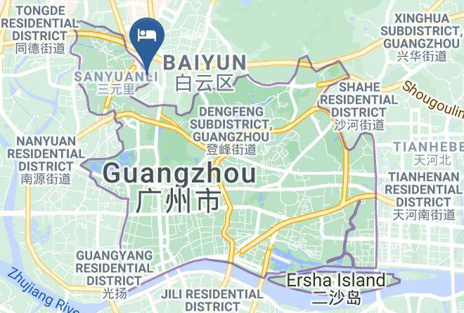 Guangzhou - Guangzhou Hongyuan Hotel Maps