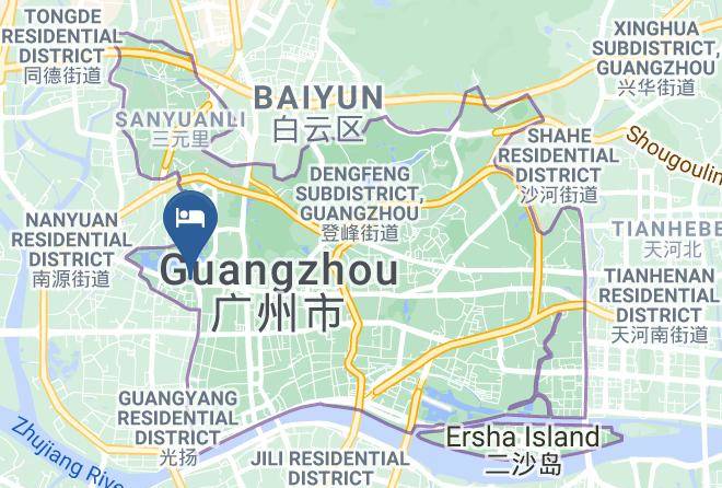 Guangzhou - Guangzhou Hu Tian Hotel Maps
