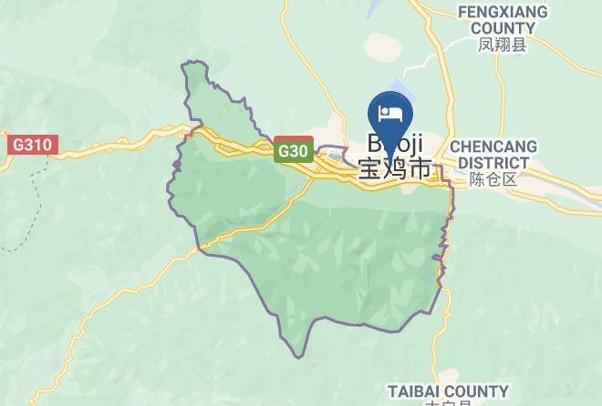 Baoji - Guanshan Tourism Resort Maps