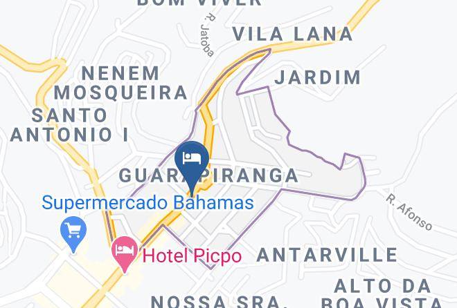 Ponte Nova - Guarapiranga Palace Hotel Maps
