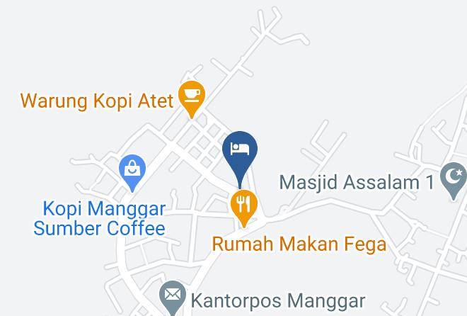East Belitung Regency - Guest Hotel Manggar Maps
