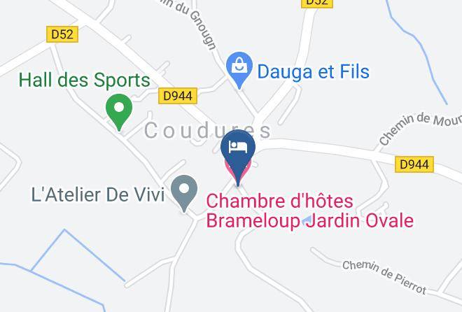 Landes - Chambre D'hotes Brameloup Jardin Ovale Maps